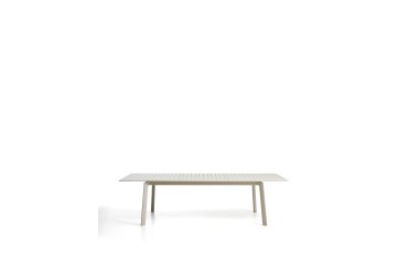 Tavolo allungabile Brela in alluminio color naturale 205(287) x 100 cm