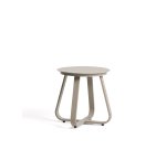 Table auxiliaire d’extérieur Tamaris en aluminium taupe Ø 48 cm