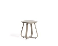 Tamaris taupe aluminium outdoor side table Ø48cm