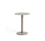 DE_Table auxiliaire Asinara en aluminium taupe Ø 40 cm