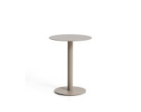 Tavolino da appoggio Asinara in alluminio tortora Ø 40 cm