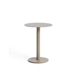 DE_Table auxiliaire Asinara en aluminium taupe Ø 40 cm