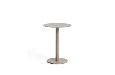Tavolino da appoggio Asinara in alluminio tortora Ø 40 cm