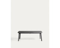 Izola extendable outdoor table in aluminium with graphite finish 220 (280) x 100cm