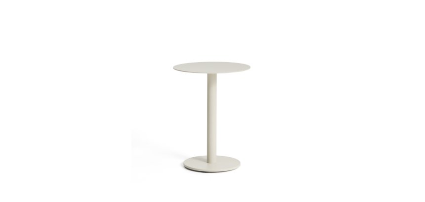 DE_Table auxiliaire Asinara en aluminium écru Ø 40 cm