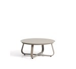 DE_Table basse d’extérieur Tamaris en aluminium taupe Ø 80 cm