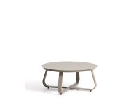 Tavolino da esterno Tamaris in alluminio tortora Ø 80 cm