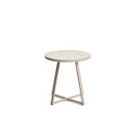 DE_Table d’appoint ronde Tella en acier galvanisé et carreaux beiges Ø45 cm