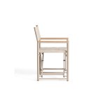 Tisno outdoor folding chair in ecru aluminium and ecru texteline