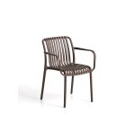 DE_Chaise empilable d’extérieur Isabellini marron