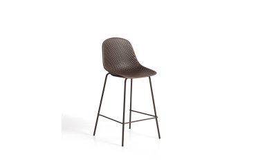 Quinby brown outdoor stool 65cm