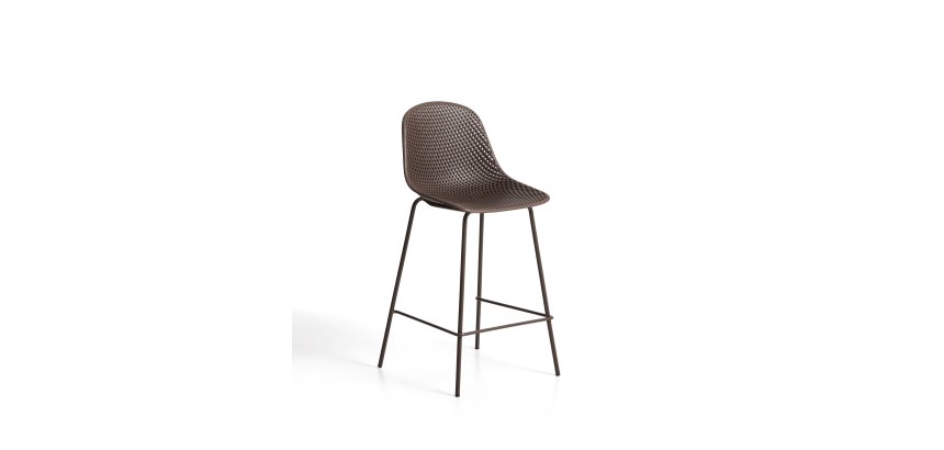 Tabouret d’extérieur Quinby marron 65 cm