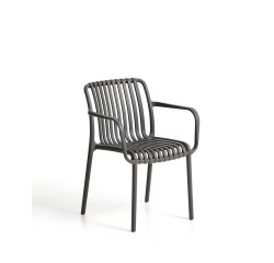 DE_Chaise empilable d’extérieur Isabellini graphite