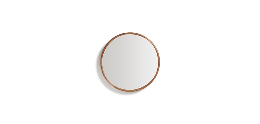 Berale acacia wood mirror Ø49.5cm