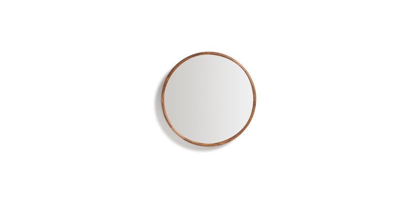 Miroir Berale en bois d’acacia Ø 49,5 cm