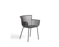 Surpika outdoor chair with graphite steel legs