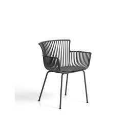 DE_Chaise d’extérieur Surpika avec pieds en acier graphite