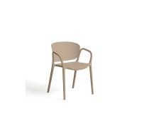Ania stackable outdoor chair in beige