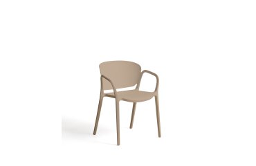 Ania stackable outdoor chair in beige