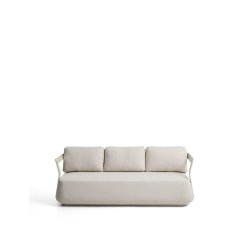 DE_Canapé Tamaris 3 places en aluminium écru 217 cm