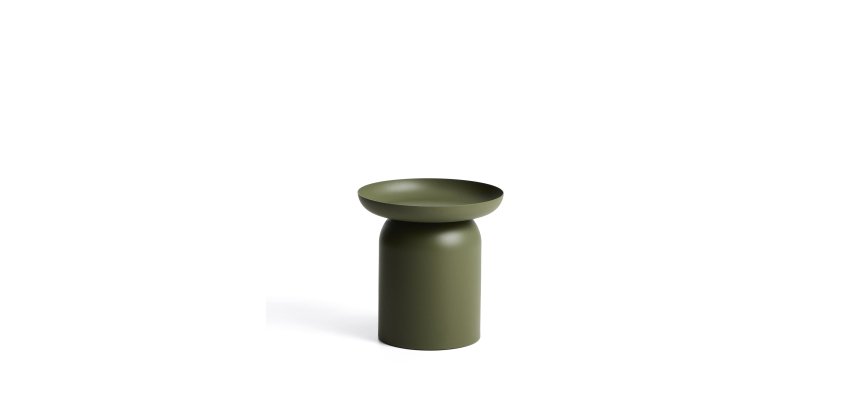 DE_Table auxiliaire Arcola en aluminium vert Ø 45 cm
