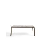 Table extensible Brela en aluminium taupe 205(287) x 100 cm