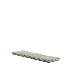 Coussin pour bain de soleil Dirome 100 % PET rayures vertes 50 x 175 cm
