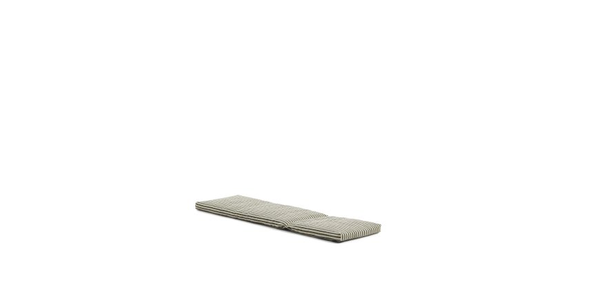 Coussin pour bain de soleil Dirome 100 % PET rayures vertes 50 x 175 cm