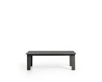 DE_Table extensible Livorno en aluminium graphite 233(350) x 100 cm