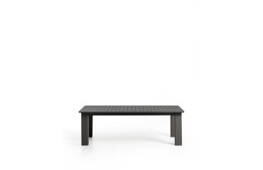 Livorno extendable table in graphite aluminium 233(350) x 100 cm