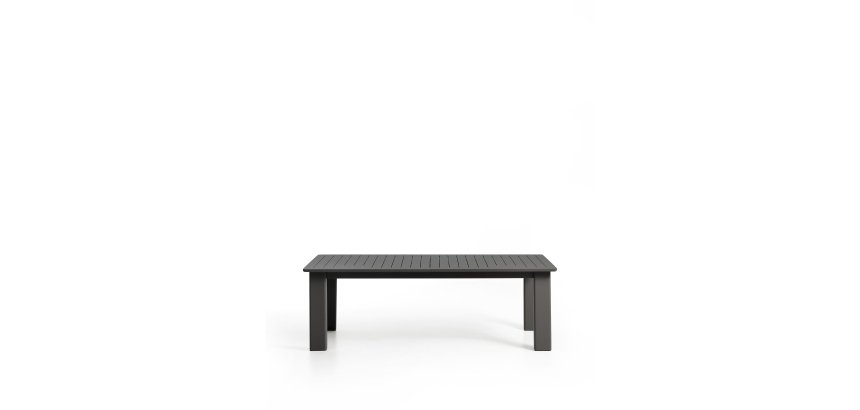 Livorno extendable table in graphite aluminium 233(350) x 100 cm