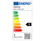 Lampe de bureau Led Unilux senza2 gris métal/chrome prise Europe