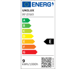 Lampe de bureau led Unilux easy noire prise europe