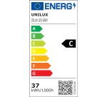 Lampadaire led Unilux zelux gris métal prise europe