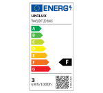 Lampe de bureau Led Unilux Travelight blanc prise Europe