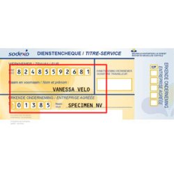 Dienstencheque stempel P60