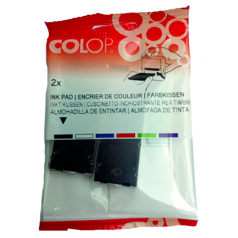 E10 - (2x) spare pad for COLOP Printer - black