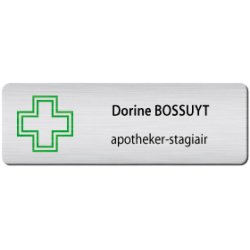 BADGE AVEC CROIS 2 AP.-STAGIAIR