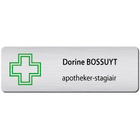 BADGE AVEC CROIS 2 AP.-STAGIAIR