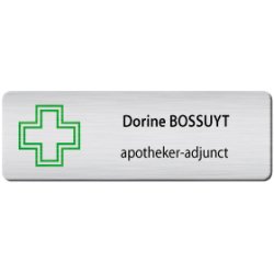 BADGE AVEC CROIS 2 AP.-ADJUNCT