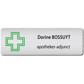 BADGE AVEC CROIS 2 AP.-ADJUNCT