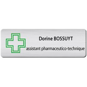 BADGE AVEC CROIX 2 ASS.PHARM.-TECHN.