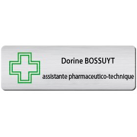 BADGE AVEC CROIX 2 ASSISTANTE