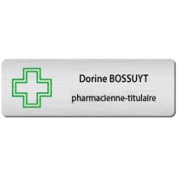 BADGE AVEC CROIX 2 TITULAIRE