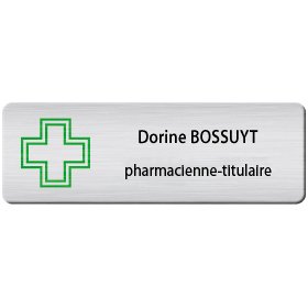 BADGE AVEC CROIX 2 TITULAIRE