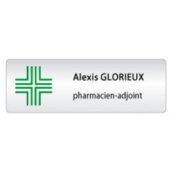 BADGE AVEC CROIX 1PH.-ADJOINT