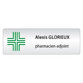 BADGE AVEC CROIX 1PH.-ADJOINT