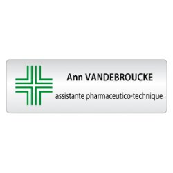 BADGE AVEC CROIX 1 PHARM. ASSISTANTE