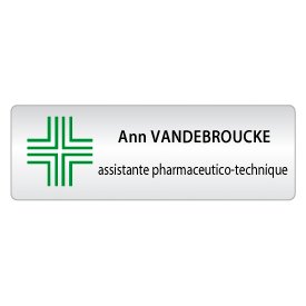 BADGE AVEC CROIX 1 PHARM. ASSISTANTE