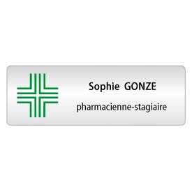 BADGE AVEC CROIX 1 STAGIAIRE